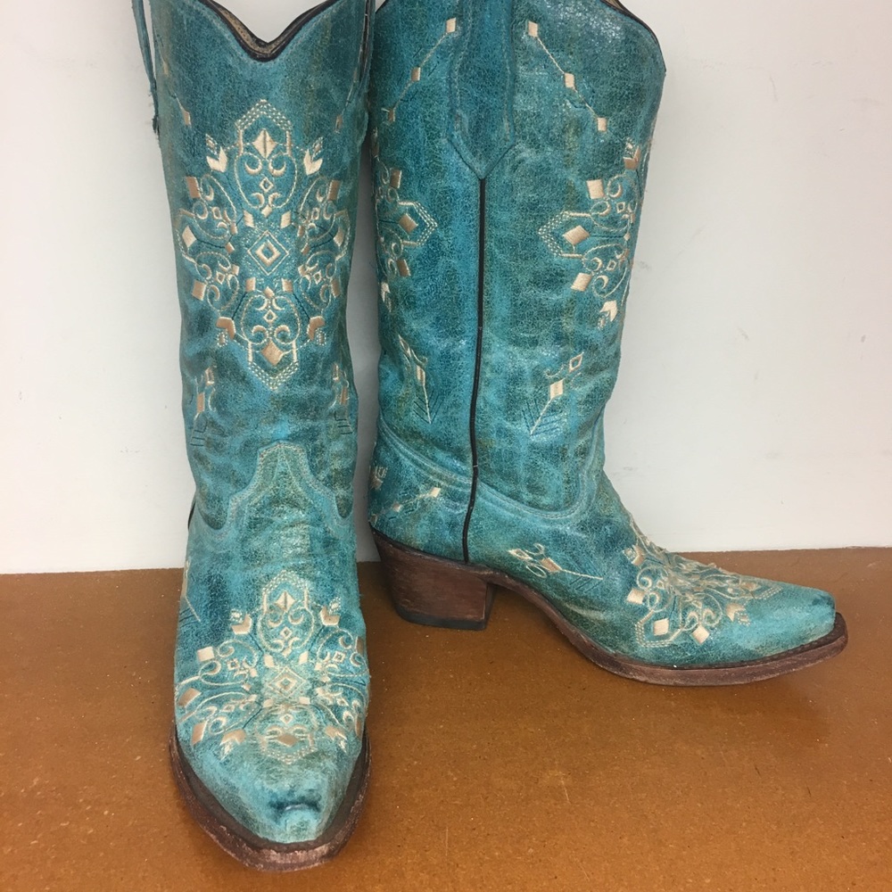 Turquoise Circle G (by Corral) Cowboy Boots